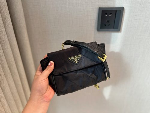 Prada Impuntu Tessuto Chain Crossbody Bag
