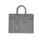 SAINT LAURENT SAC DE JOUR NANO IN CROCODILE EMBOSSED LEATHER GREY 26CM
