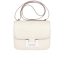 HERMÈS MINI CONSTANCE 19 SHINY ALLIGATOR PALLADIUM HARDWARE WHITE 19CM