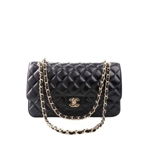 CHANEL CLASSIC HANDBAG BLACK 30CM