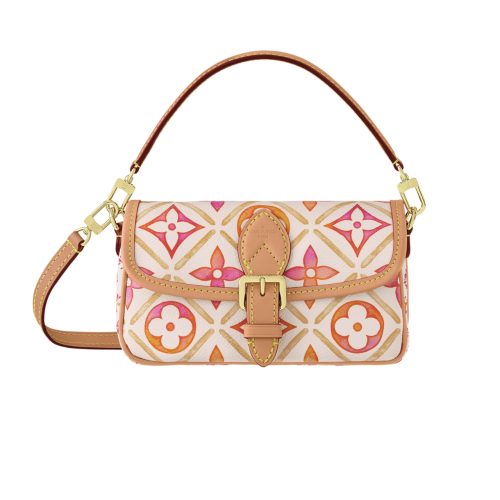 LOUIS VUITTON NANO DIANE BAG MONOGRAM CANVAS CORAL 20CM M83621