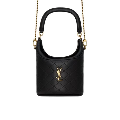 SAINT LAURENT GABY BUCKET BAG BLACK 18CM 7639611EL071000