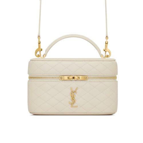 SAINT LAURENT GABY VANITY BAG BLANC VINTAGE 18CM 7667311EL079207