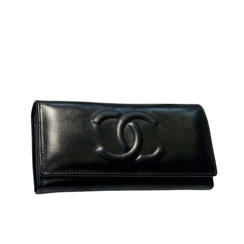 CHANEL WALLET BLACK 19CM