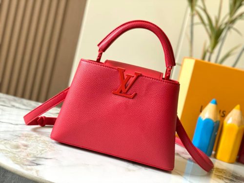 LV Bag Capucines Mini Red Scarlet