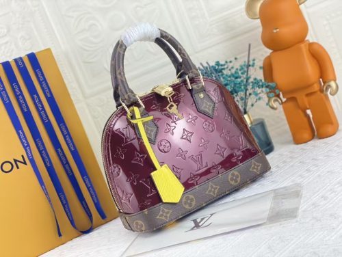 LOUIS VUITTON ALMA BB VERNIS LEATHER BAG - New version