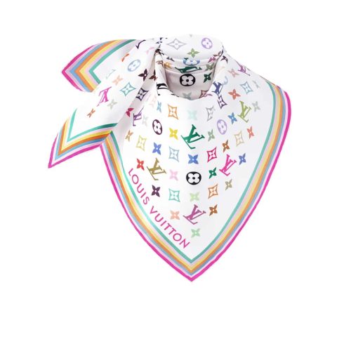 LOUIS VUITTON X MURAKAMI  MONOGRAM MULTICOLOR WHITE 90CM M94967