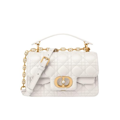 DIOR JOLIE SMALL TOP HANDLE BAG WHITE 19CM  M9271UBHI M030