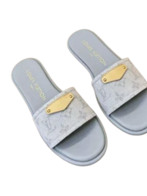 LOUIS VUITTON LILY FLAT MULE GRAY 1AGXAA