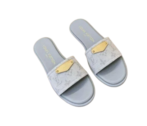 LOUIS VUITTON LILY FLAT MULE GRAY 1AGXAA