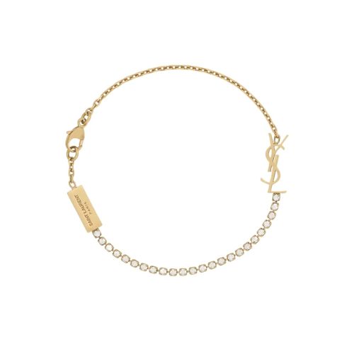 SAINT LAURENT CASSANDRE CHARM BRACELET GOLD 712345Y15268066