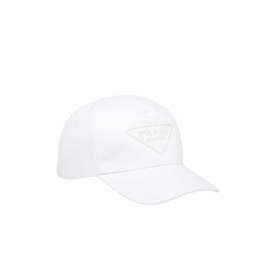 PRADA DRILL BASEBALL CAP WHITE