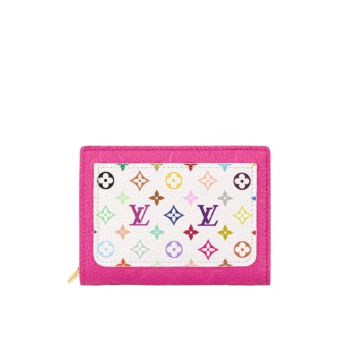 LOUIS VUITTON X MURAKAMI PORTEFEUILLE CLAIRE KAWAII PINK 11CM
