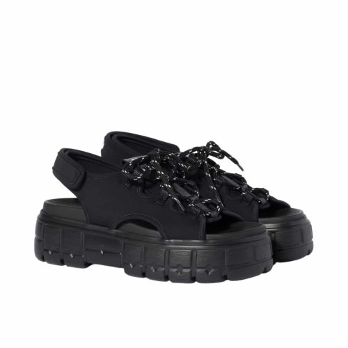 MIUMIU CHUNKY NEOPRENE SANDALS BLACK 5X418E 30K F0002 F 050