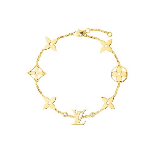 LOUIS VUITTON IDYLLE BLOSSOM BRACELET GOLD TONE