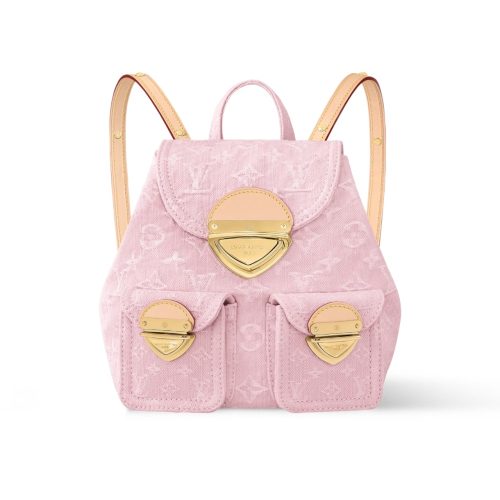 LOUIS VUITTON VENICE BACKPACK DENIM PINK 24CM M13031
