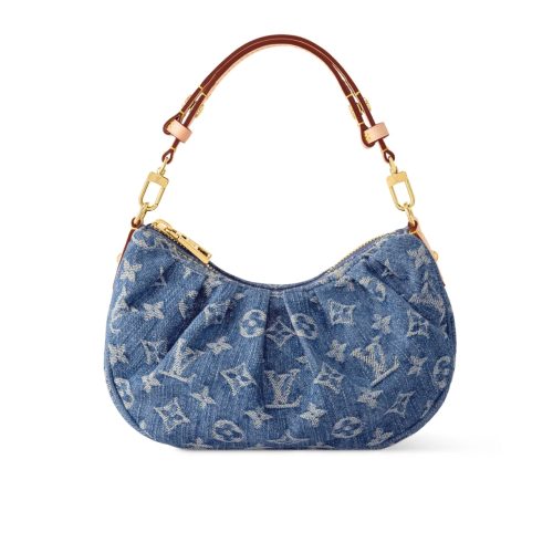 LOUIS VUIITON POCHETTE VALLEY BAG DENIM BLUE 21CM M13571