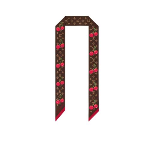 LOUIS VUITTON X MURAKAMI MONOGRAM CERISE BANDEAU BROWN M96085