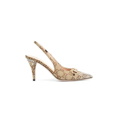 Gucci Women's slingback pump with crystal Horsebit
