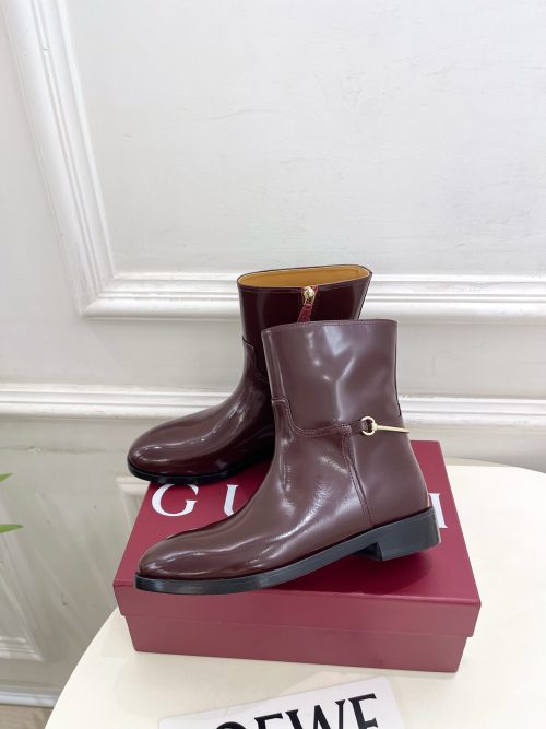 Gucci 25s Horsebit Ankle Boots