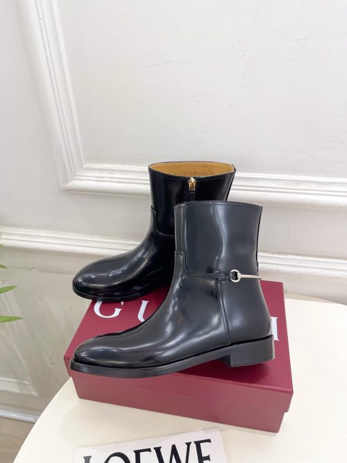 Gucci 25s Horsebit Ankle Boots