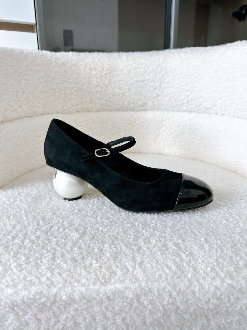 Chanel Mary Janes Black Flats