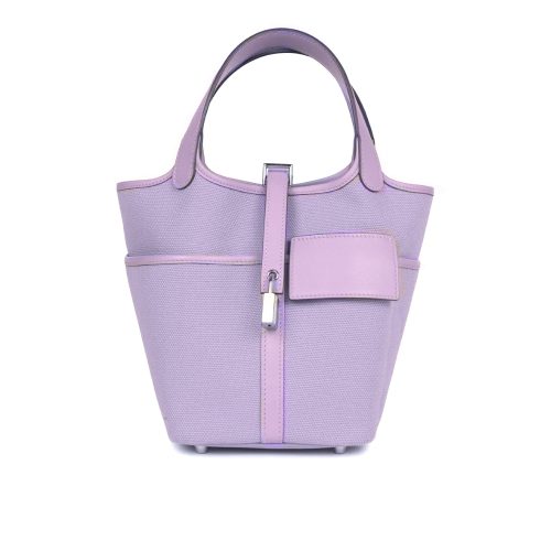 HERMES PICOTIN LOCK 18 POCKET BAG PURPLE 20CM