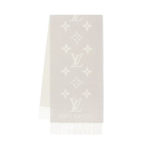 LOUIS VUITTON REYKJAVIK SCARF GREY 180CM M78909