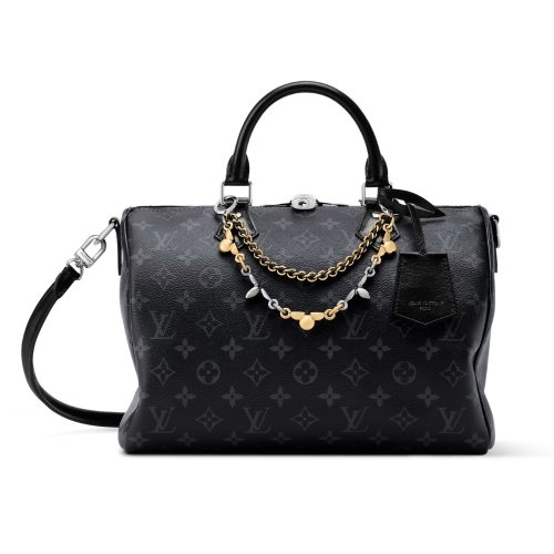 LOUIS VUITTON SPEEDY SOFT 30 MONOGRAM BLACK 30CM