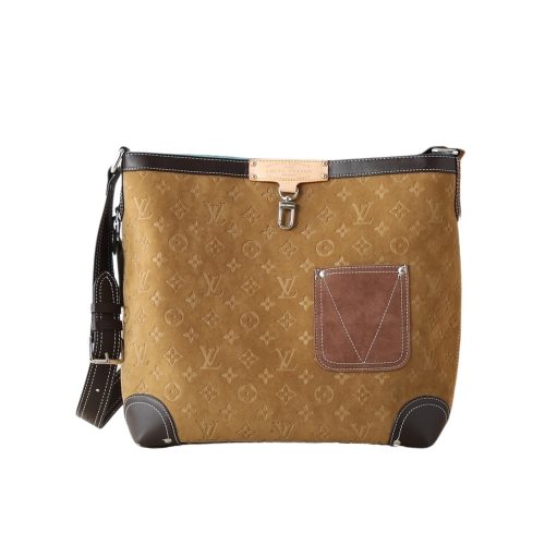 LOUIS VUITTON ODÉON MM MONOGRAM BEIGE SUEDE 30CM