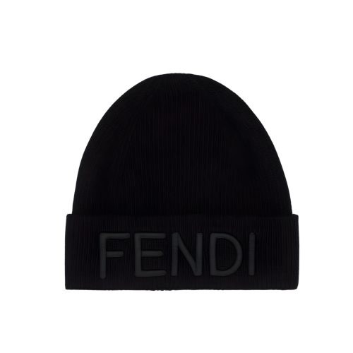 FENDI WOOL HAT BLACK