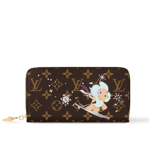 LOUIS VUITTON ZIPPY WALLET AZUR FROST 19CM M12223