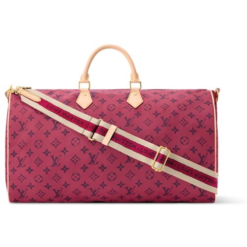 LOUIS VUITTON KEEPALL FOLDABLE 45 MONOGRAM RED 45CM M25772