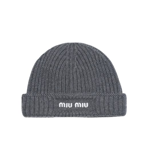 MIUMIU WOOL BEANIE GREY