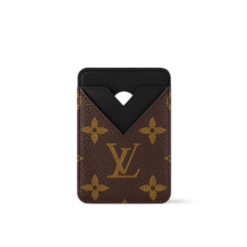 LOUIS VUITTON PORTE CARTES MAGNET MONOGRAM BLACK 9CM