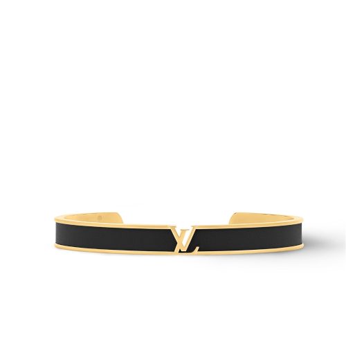 LOUIS VUITTON LV INITIALES BRACELET BLACK M1729M